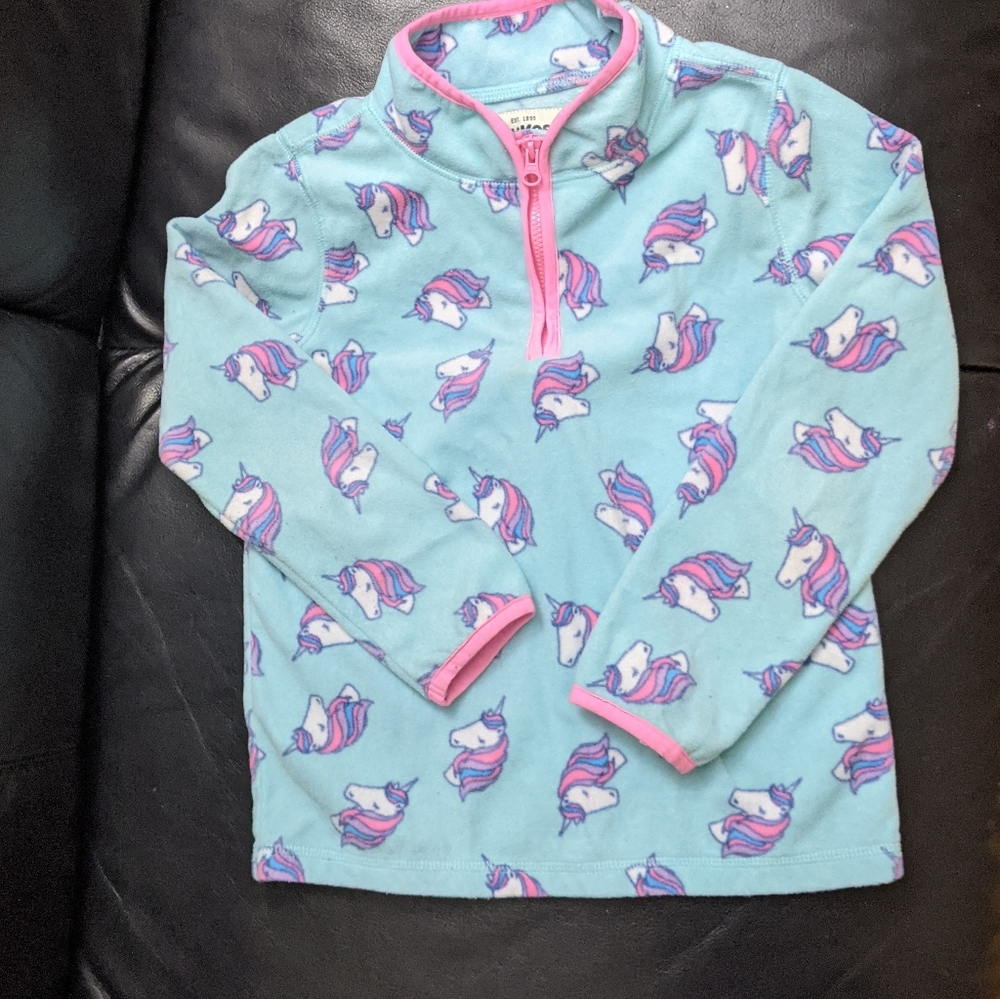 Fleece half zip sweatshirt